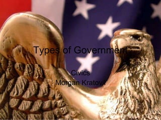 Types of Government Civics Morgan Kratovil 
