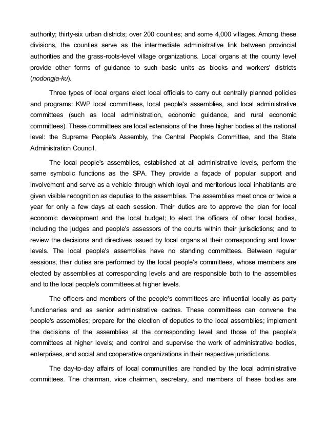 government of north korea north korea form of government