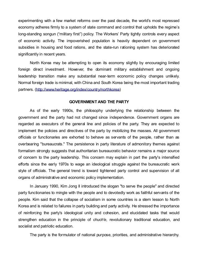government of north korea north korea form of government