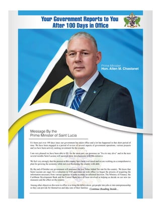 Government of Saint Lucia- 100 Days in Office Report