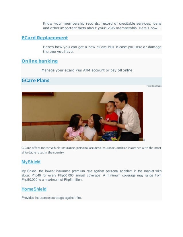 gsis loan online apply Government insurance service system gsis loan online apply Government insurance service system