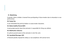 Government Tender Key words and Process with example | PPTX