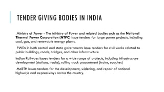 Issue Tender Government Tender Key words and Process with example | PPTX