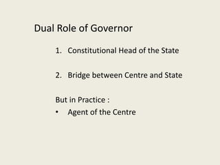 position of governor