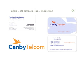 Before … old name, old logo … transformed
 