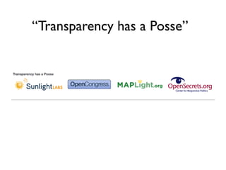 “Transparency has a ʴǲ”
 