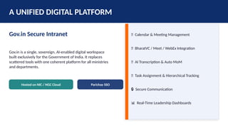 Secure Nic In Gov in Secure Intranet AI-Powered Digital Workplace for Government | PPTX