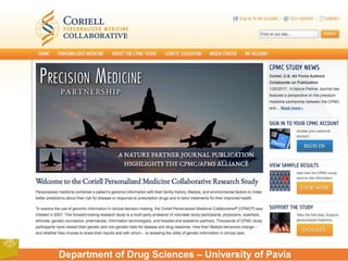 Department of Drug Sciences – University of Pavia
 