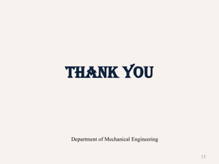 THANK YOU
15
Department of Mechanical Engineering
 