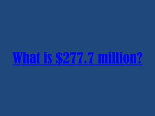 What is $277.7 million?

 