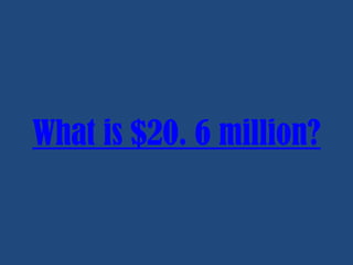 What is $20. 6 million?

 