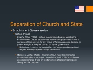 establishment clause cases