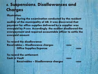 Disallowance Govt acct chapter 9 for LGUs | PPTX