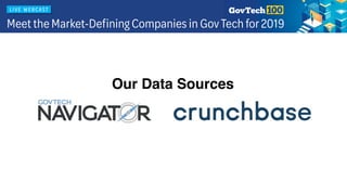 Our Data Sources
 