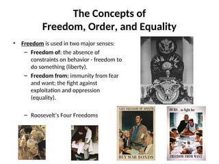 Freedom Order Govt+Lesson+1+-+Freedom%2C+Order%2C+or+Equality.ppt
