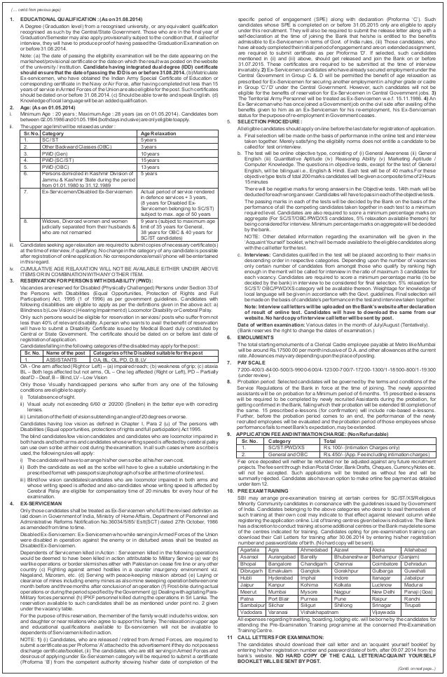 sbi clerk 2014 online application form sbi clerk 2014 online application form
