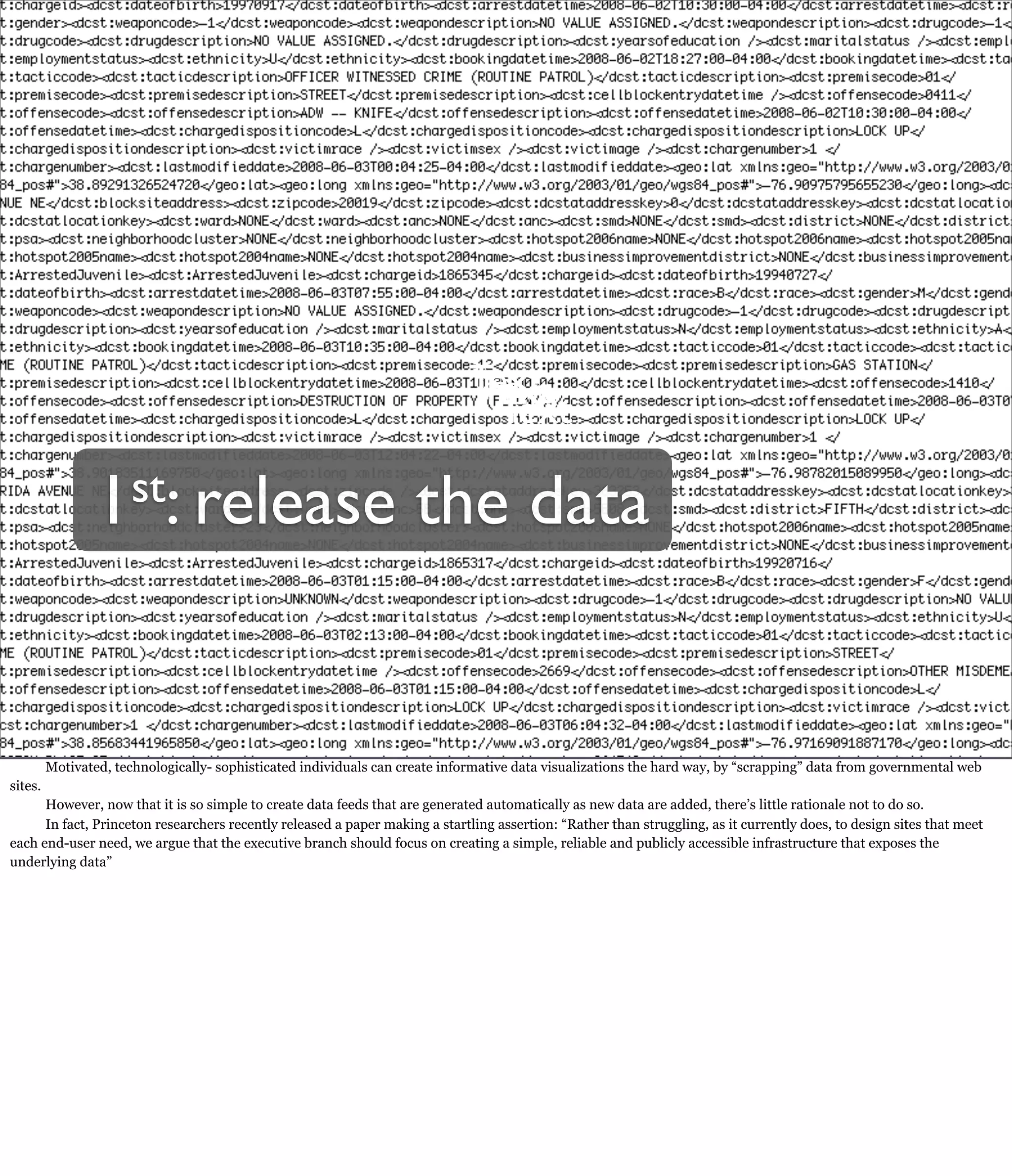 Gov Transformation Through Public Data