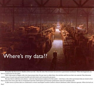 Gov Transformation Through Public Data