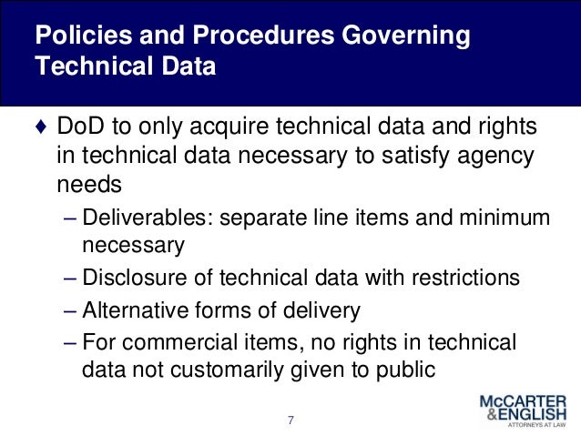 Government Rights in Data Under DoD Contracts