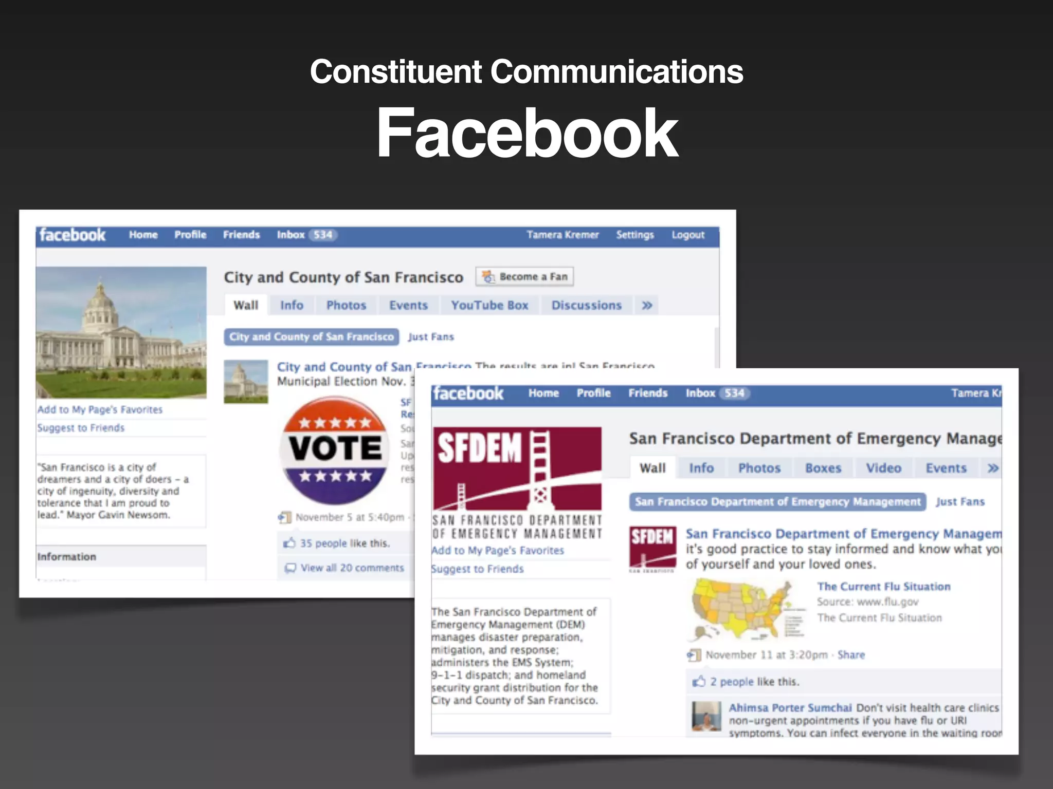 Constituent Communications

   Facebook
 