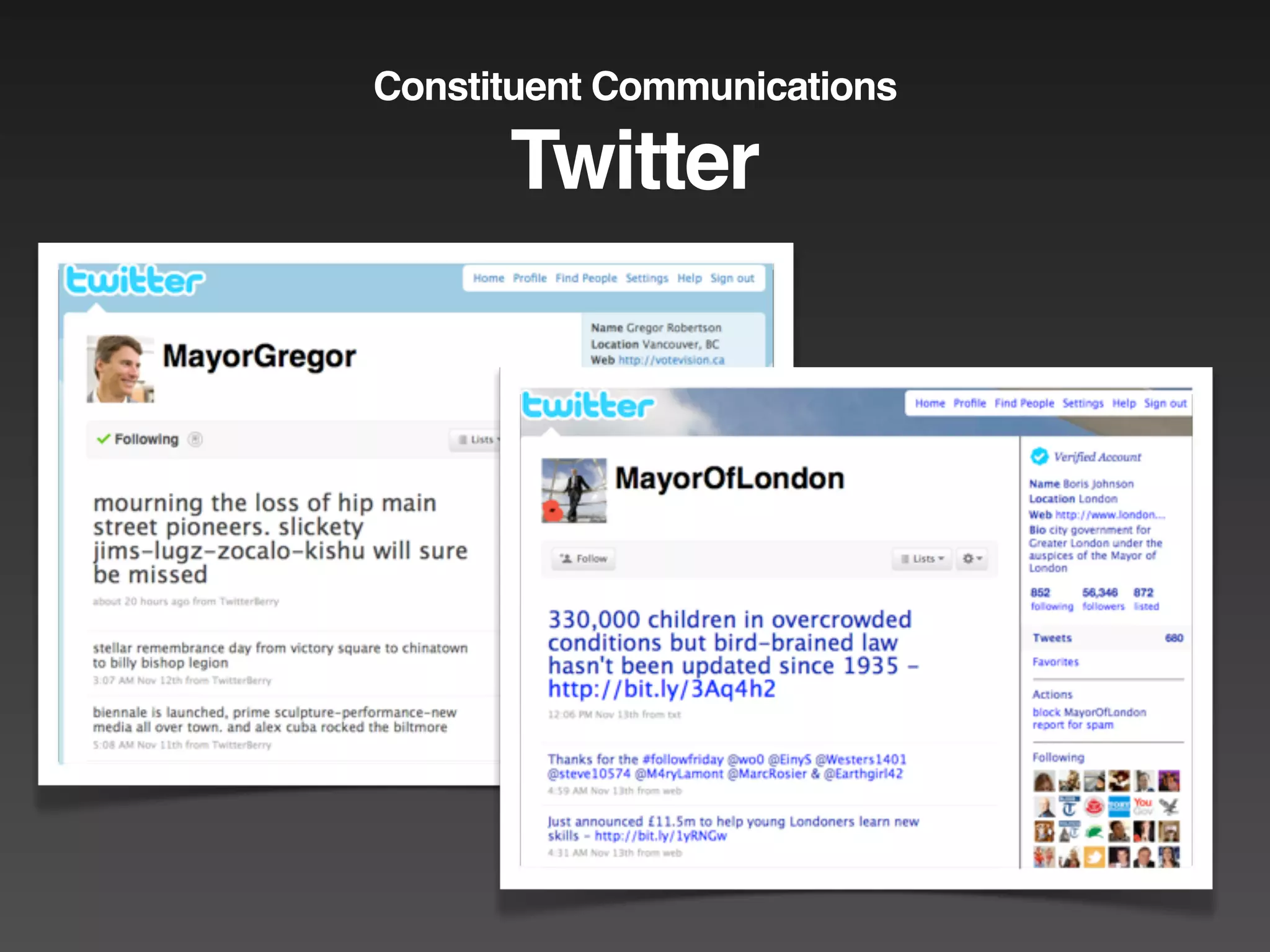 Constituent Communications

      Twitter
 