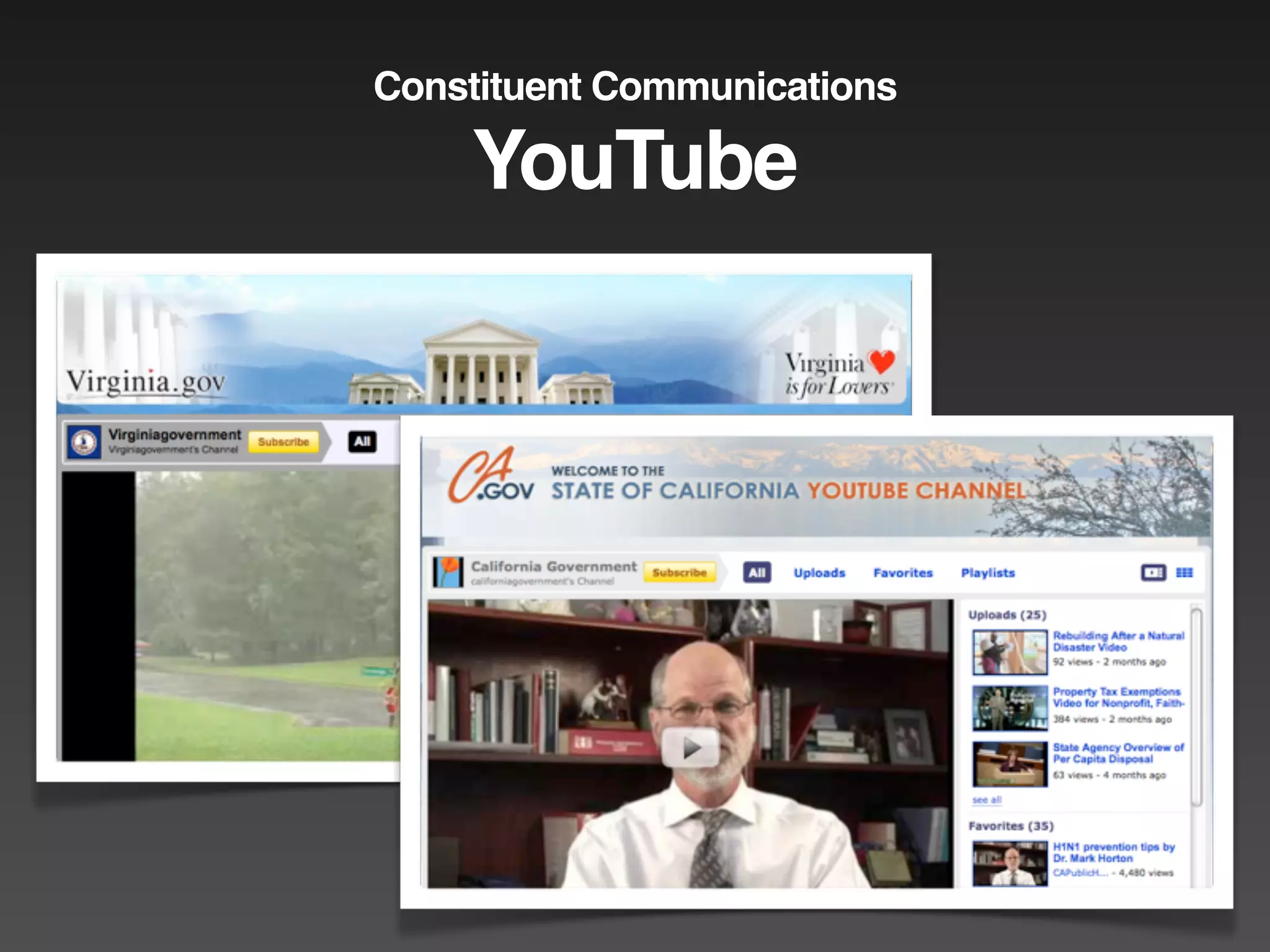 Constituent Communications

    YouTube
 