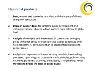 Governance and Institutions Across Scales in Climate Resilient Food Systems