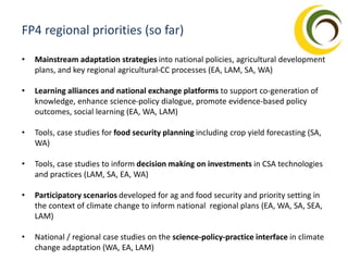 Governance and Institutions Across Scales in Climate Resilient Food Systems
