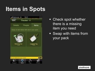 Items in SpotsCheck spotwhetherthereis a missing item youneedSwap withitemsfromyour pack