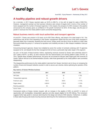 GOWEX coverage analysis by Aurel BGC sept 2012
