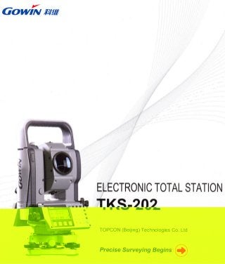 Jual Harga : Total Station GOWIN TKS 202  - 082119696710