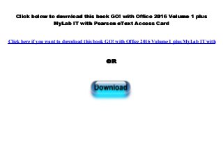 go with office 2016 volume 1 pdf free download