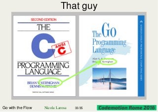 That guy
Go with the Flow Nicola Larosa 33/35
 