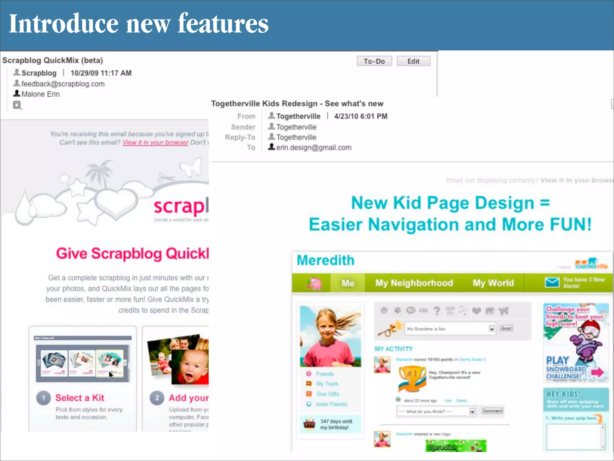Introduce new features
 
