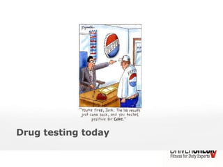 Drug testing today
 