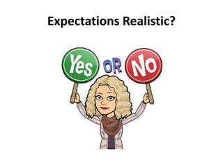 Expectations Realistic?
 