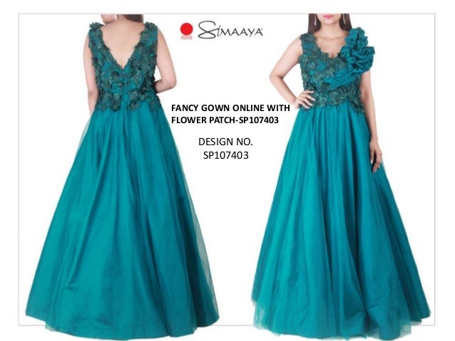 fancy gown design 2018