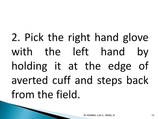 GOWNING AND GLOVING TECHNIQUE | PPTX | First Aid | Injuries