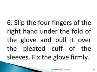 GOWNING AND GLOVING TECHNIQUE | PPTX