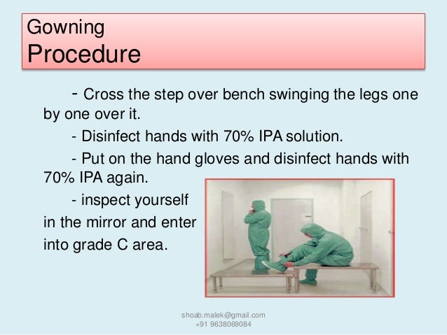 Gowning Procedure For Pharma Manufacturing Area