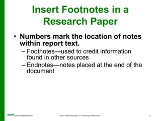 MS Word Chapter 3 PPT | PPTX