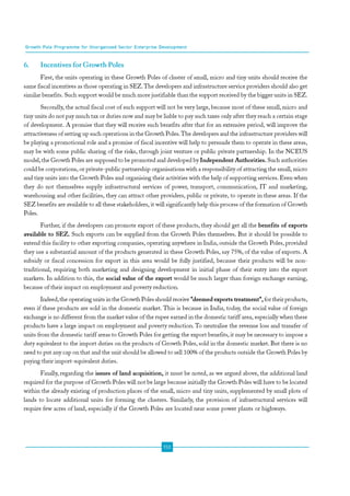 Gowth Pole Programme for Unorganised Sector Enterprise Development