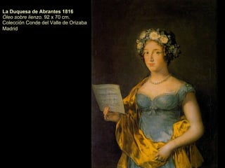 Los Disparates La cuarta serie de grabados: Los Disparates o Proverbios, se publicó tras su muerte y siempre ha estado rodeada de cierto misterio. Se estima que datan de 1819 ó 1824.  Son 22 estampas, realizadas al aguafuerte y al aguatinta, llenas de alusiones y recuerdos, de gran carga alegórica, en las que predominan el pesimismo e la irracionalidad.  