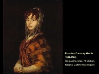 La familia de Carlos IV  . 1800, Museo del Prado Los Reyes en el centro, con el Infante Francisco de Paula de la mano de Mª Luisa, el Infante Carlos Mª Isidro junto al futuro Fernando VII y la hermana del Rey, Mª Isabel. Al lado de Carlos IV, el hermano del monarca, la Infanta Carlota Joaquina, Luis de Borbón y su esposa la Infanta Mª Josefina con Carlos Luis en brazos.   