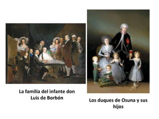 La familia del infante don
Luis de Borbón Los duques de Osuna y sus
hijos
 