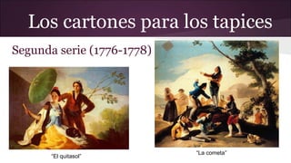 Los cartones para los tapices
Segunda serie (1776-1778)

“El quitasol”

“La cometa”

 