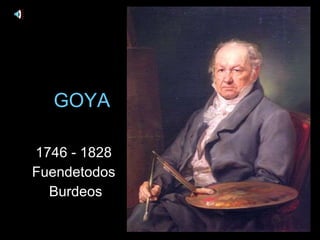 GOYA 1746 - 1828 Fuendetodos Burdeos 