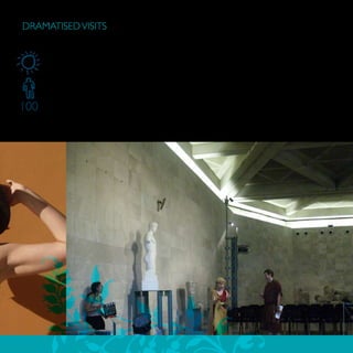 DRAMATISED VISITS

One of Romans
    Zaragoza, the 60s of the 20th century. An unknown B-film director wants to shoot his own film
    of Romans, although he also wants to give a certain local colour to the script, setting the story
    in Caesar Augustus. The reduced production team (the director, Martina Martini, the “Italian”
    star and a jack of all trades) will visit the Historical Quarter accompanied by a guide to find the
    best locations for each scene, from the Forum to the Theatre, and select the extras needed for
100 the filming from the public.
 