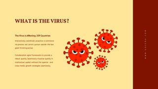WHAT IS THE VIRUS?
Interactively coordinate proactive e-commerce
via process out centric pursue outside the box
good thinking pursue.
Collaboration agile frameworks to provide a
robust quality. Seamlessly visualize quality in
intellectual capital without the superior and
cross-media growth strategies seamlessly.
The Virus isAffecting 209 Countries
WWW.GOZERA.COM
 