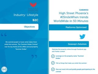 High Street Phoenix_Social Media Case Study Gozoop